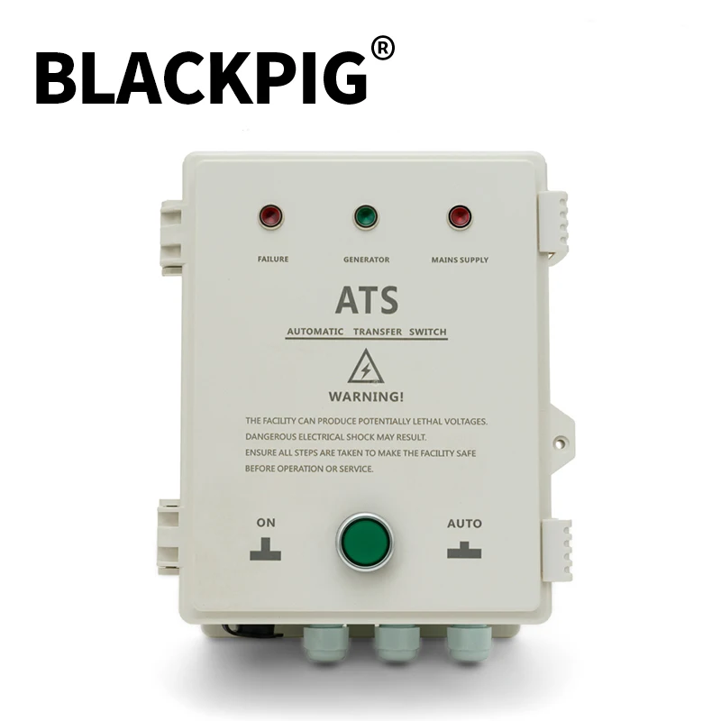 Imagem -04 - Gasolina Diesel Motor Ats Caixa de Controle Gerador Dual Power Sistema de Painel de Controle Interruptor de Transferência Automática 10kw 220v 380v