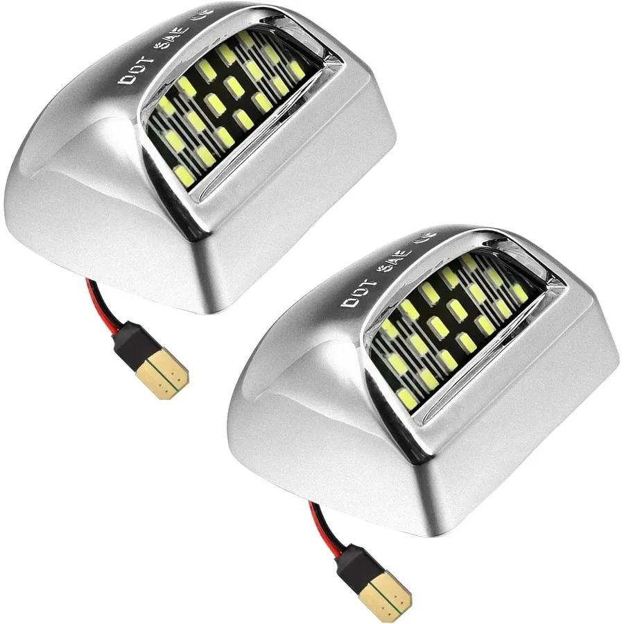 

Полностью светодиодный светильник номерного знака, хромированный корпус, замена лампы в сборе для Chevy Silverado 1500 2500 3500 Suburban Tahoe GMC