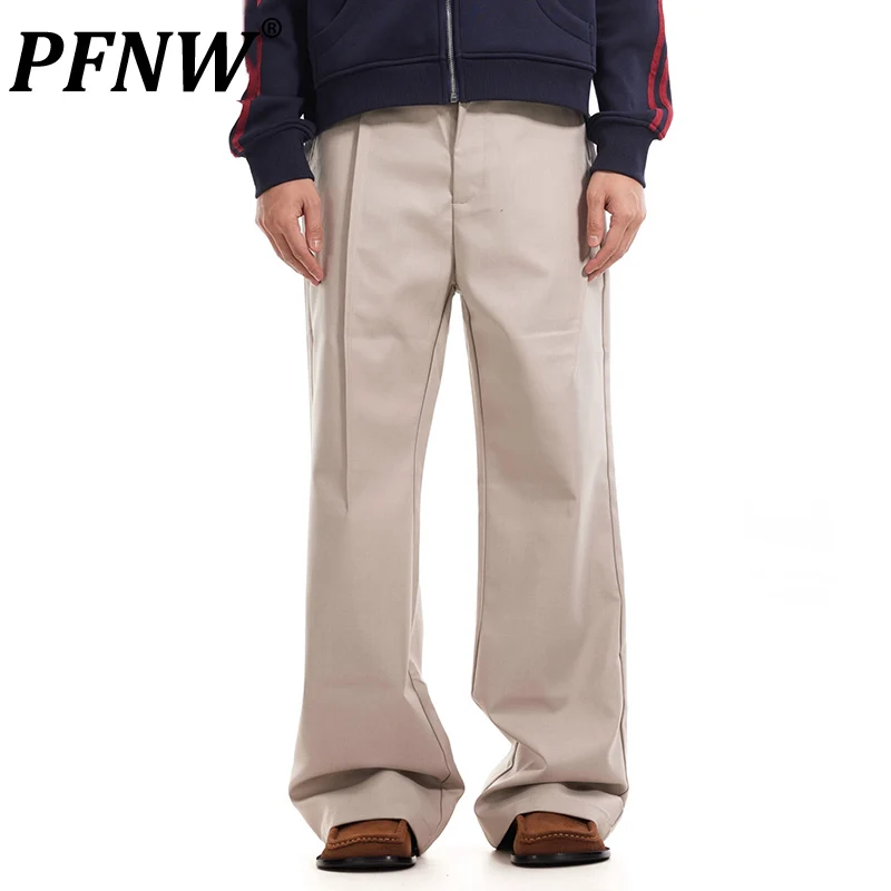 PFNW Vintage Old Money Style Three-dimensional Cut Deconstructed Micro-lapel Casual Suit Pants Men's 2025 new Trousers 28W5713