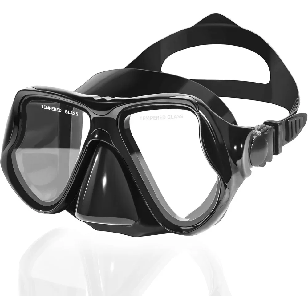 Swim Goggles with Nose Cover Adult Swimming Goggles 180°Clear View Snorkeling Diving Mask for Pool Beach