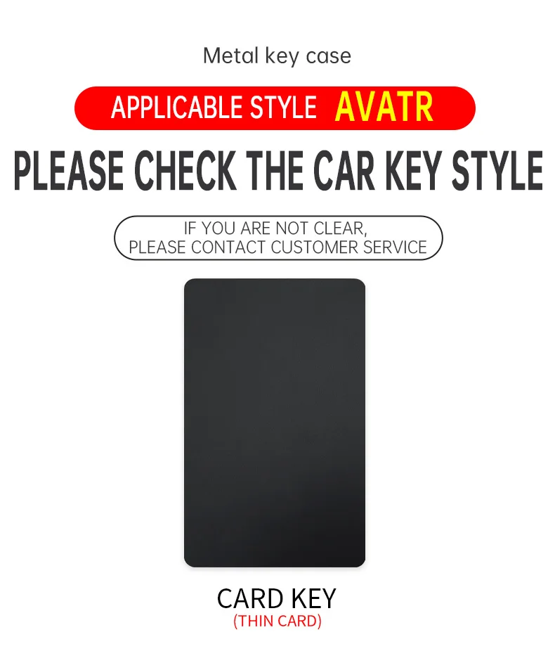 For Changan AVATR 11 Accessories 2022-2024 AVATAR 11 Car NFC Card Holder Key Case Cover Key Bag Shell Keychain Protection trim