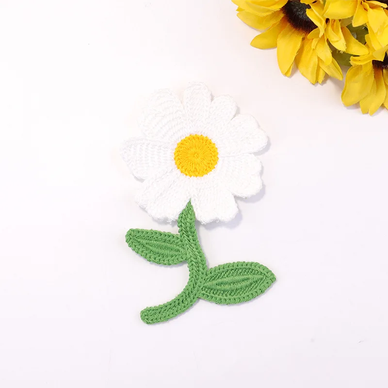 5PCS Hot explosive clothing accessories accessories decorative clothing patches polyester colourful flower appliqués decorative