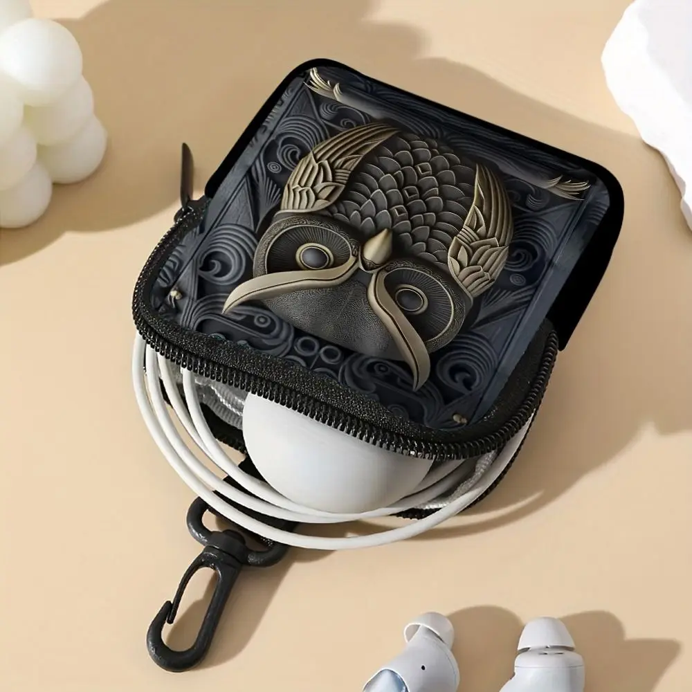 Trendy Mini Coin Purse PVC Water-resistant Wallet Durable Portable Earphone Bag Friends Gift