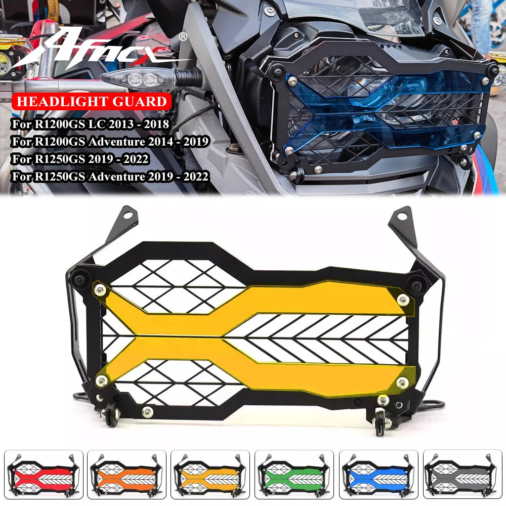 For BMW R1250GS Adventure R1200GS LC ADV 40 Years Edition R 1250 GS Flipable Headlight Protector Head Lights Grille Guard Cover