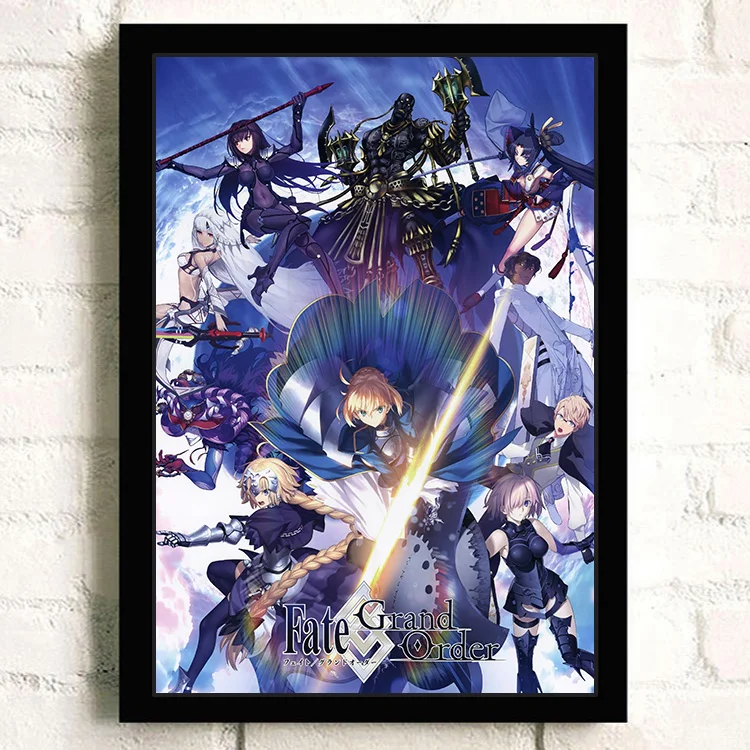 Japan Cartoon Anime Fate/Stay Night Comics Quality Canvas Painting Posters Living Kids Room Sofa Wall Art Home Decor Picture