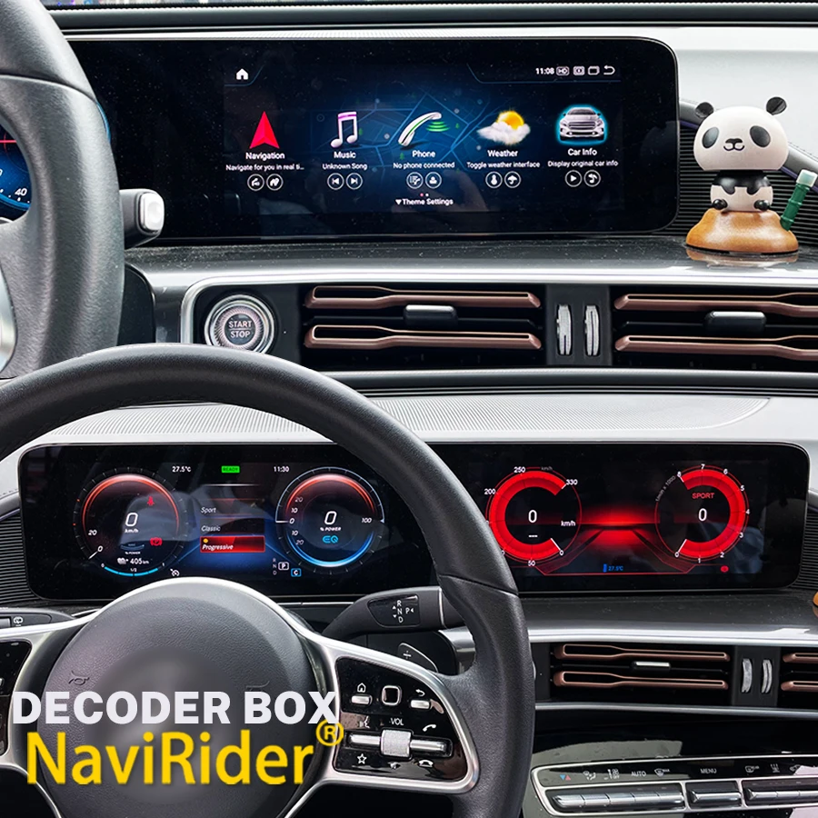 Upgrade NTG 6.0 Qualcomm 680 Android 13 Decoder Box Upgrade Wireless CarPlay For Mercedes Benz EOC Electric SUV 2019-2023