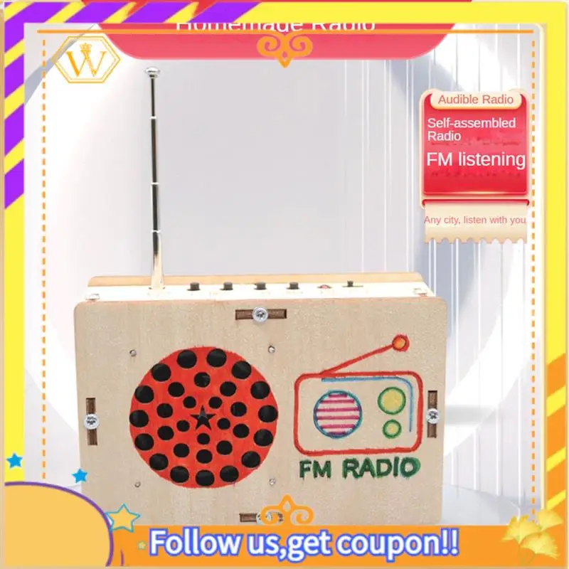 Latest-DIY FM Radio Model Kit Student Science Training Experimental Equipment For Boy Girls Birthday Gift