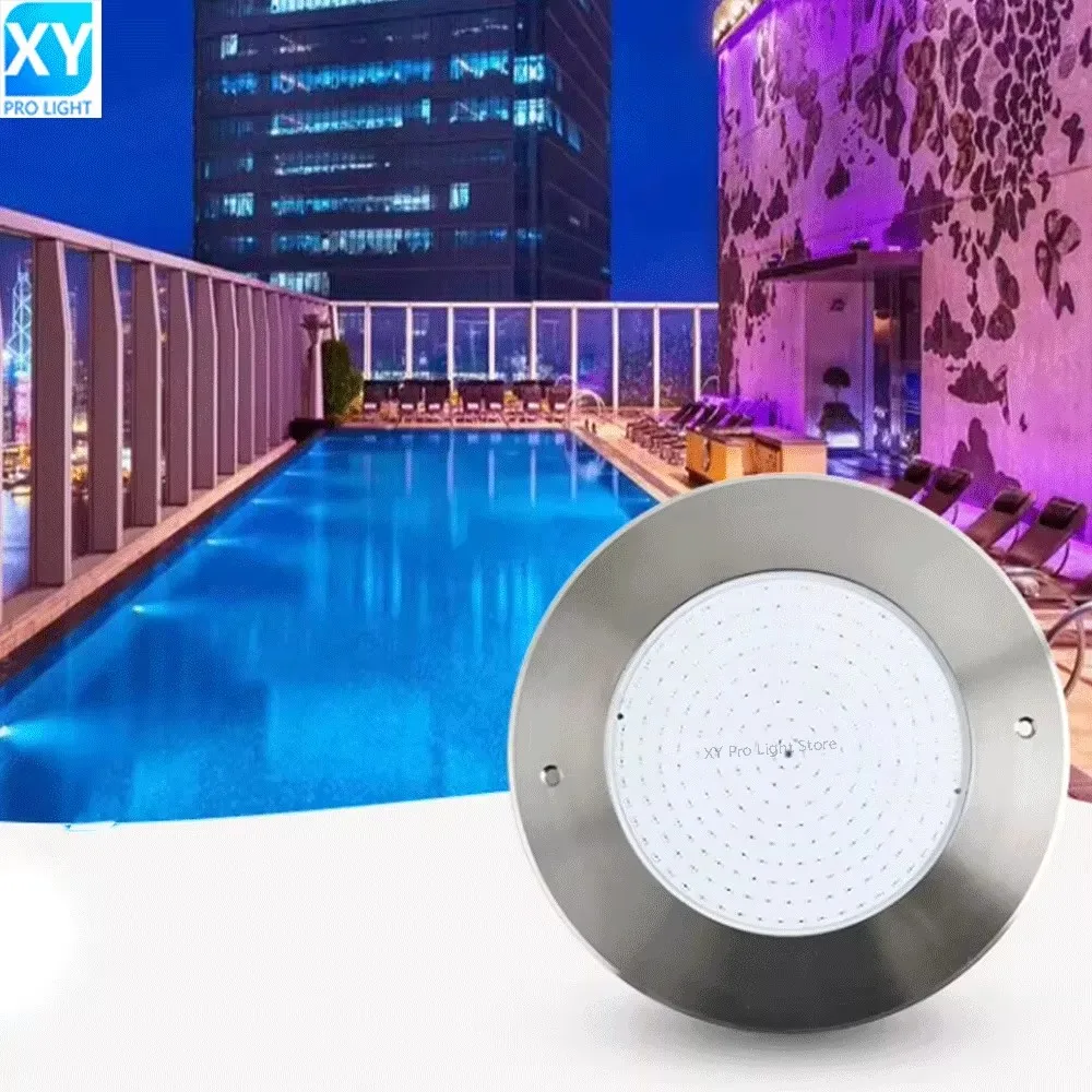 35W Warm White LED Underwater Light DC12V IP68 Waterproof LED Swimming Pool Light Party Decoration Fountain Lamp Stainless Steel