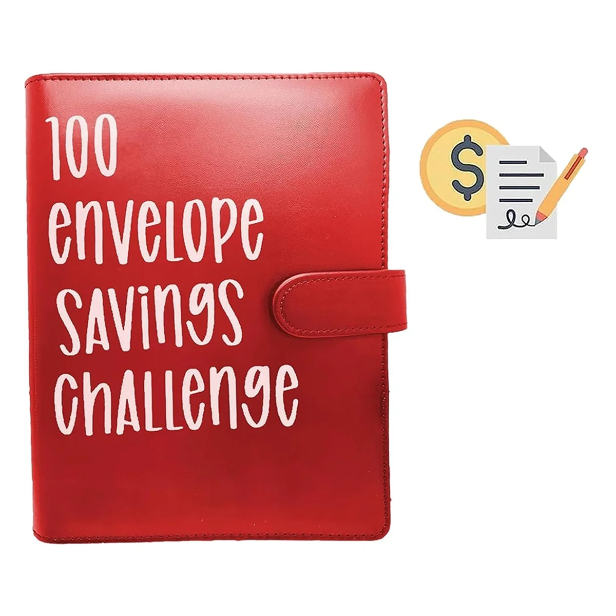Envelopes Money Saving Challenge,100 Envelopes, Binder, Desafios de Poupança, Upgrade Model