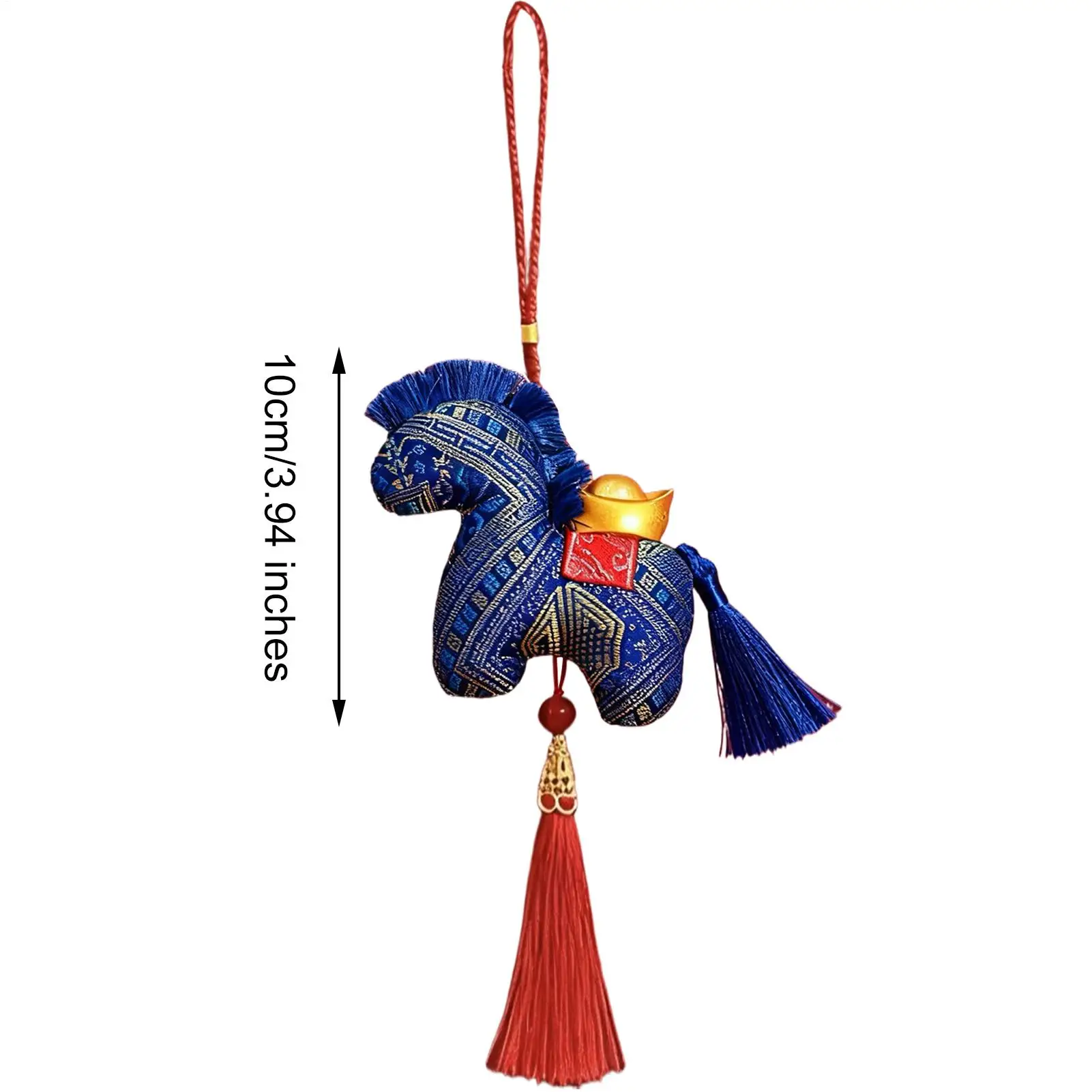 Peluche coleccionable de caballo de la suerte 2026, muñeco de peluche con temática del Año del Caballo, colgante de muñeco de caballo, llavero de peluche para mochila