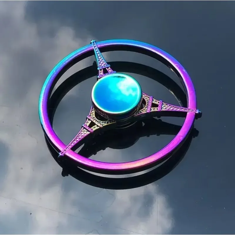 1 Piece Set colorful Fidget Spinner for Adults Zinc Alloy Stress Relief Toy Office Anxiety Relief Stress Relief Leisure Gift