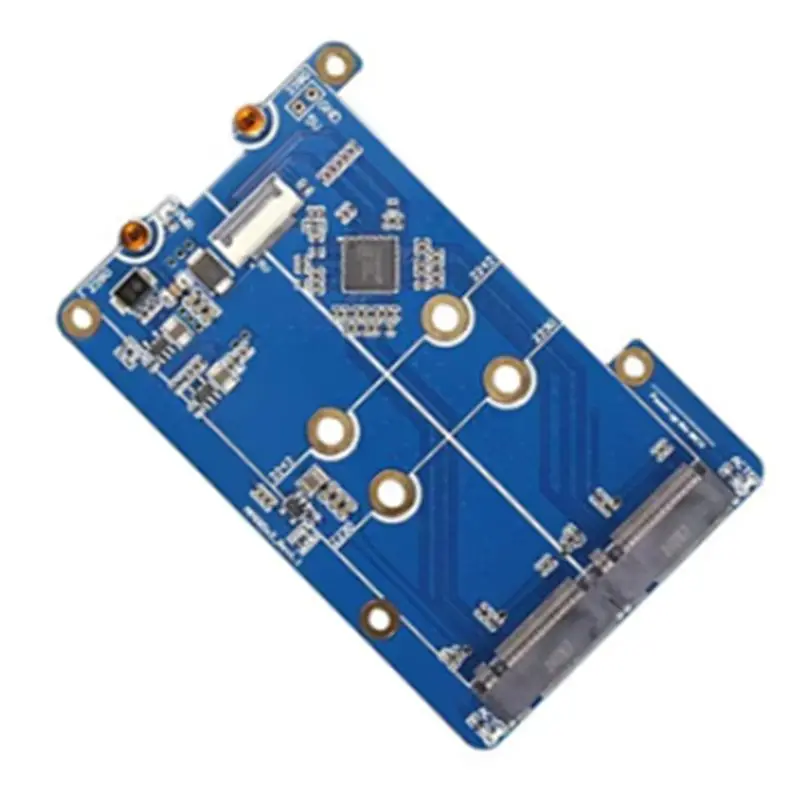 Stylish-For Pi5 Double 2280 Raspberry Pi 5 Pcie To M.2 Nvme Dual SSD Adapter Board HAT MPS2280D