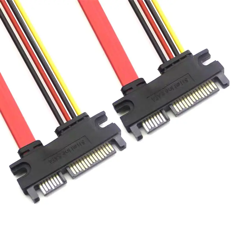 SATA 7+15Pin Male to Male Serial Port Power Data Cable SATA22Pin Male to Male Hard Disk Drive Extension 10cm 30cm 50cm