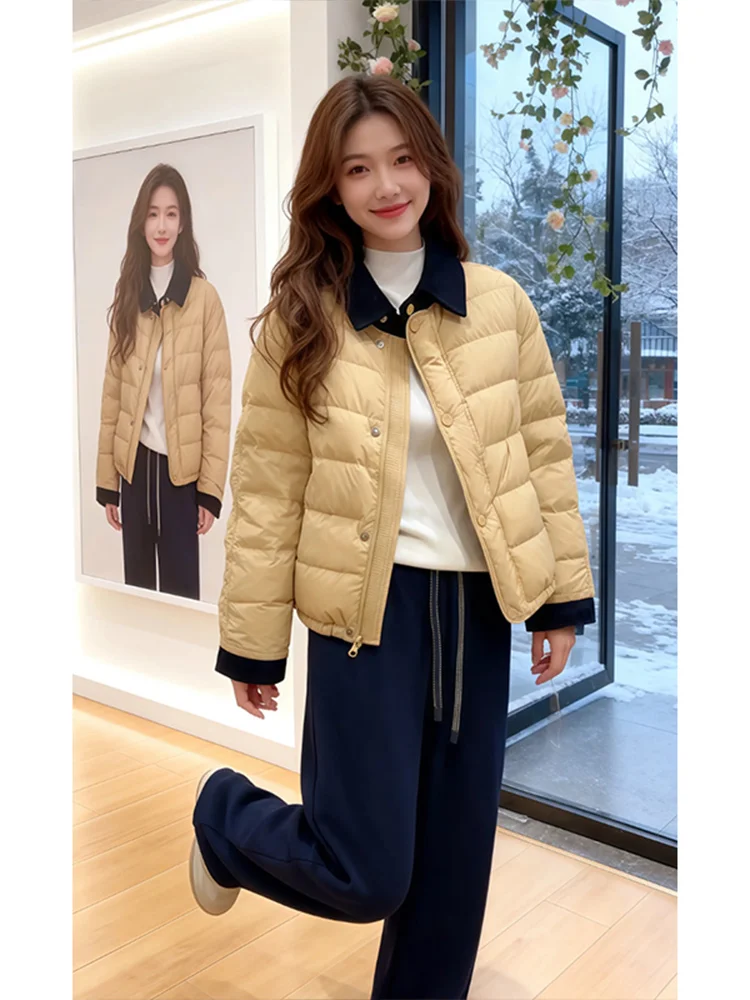 

Sli Loose Fit Collared ort Cotton Jaet Women's Autumn Winter New Korean Version Warm Outerwear Faionable Slimming