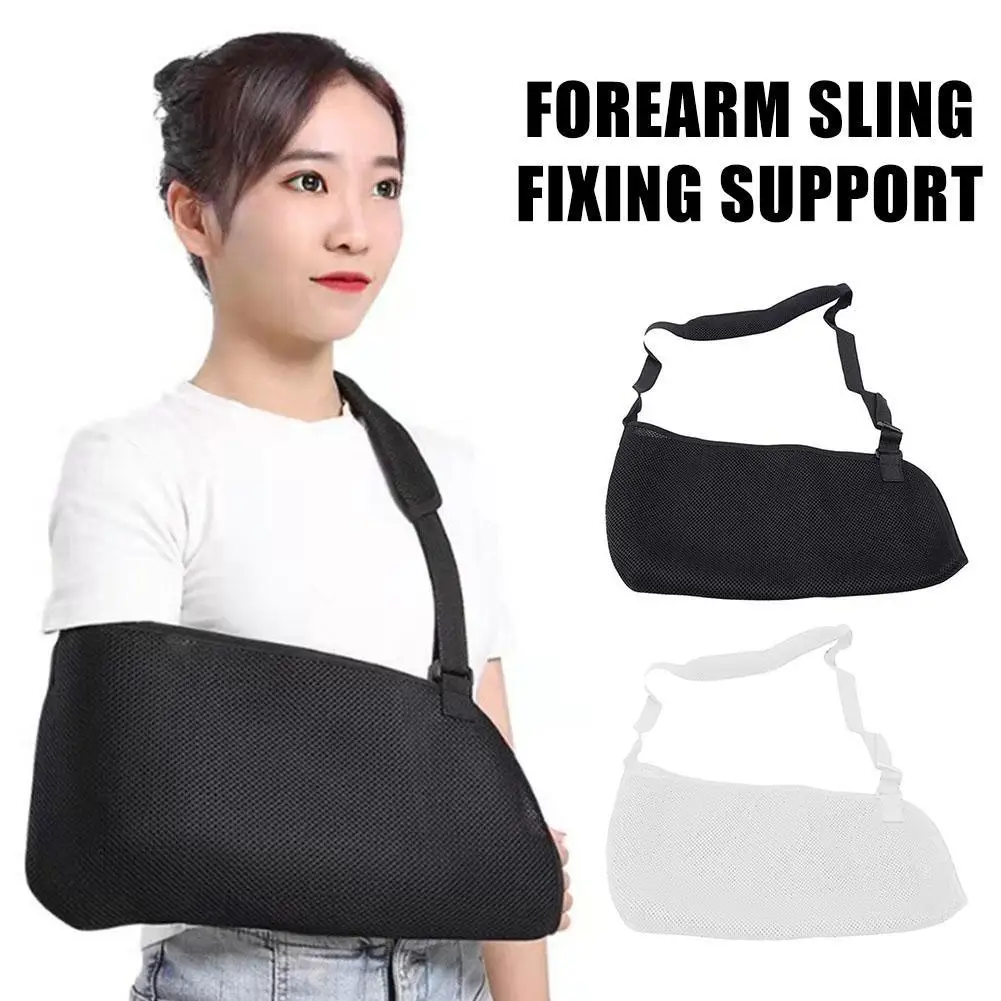 

1Pcs Portable Black Arm Sling Elbow Support Immobilizer Brace For Hand Broken Fractured Arm Strap Injury Sprain Arm Brace Sling