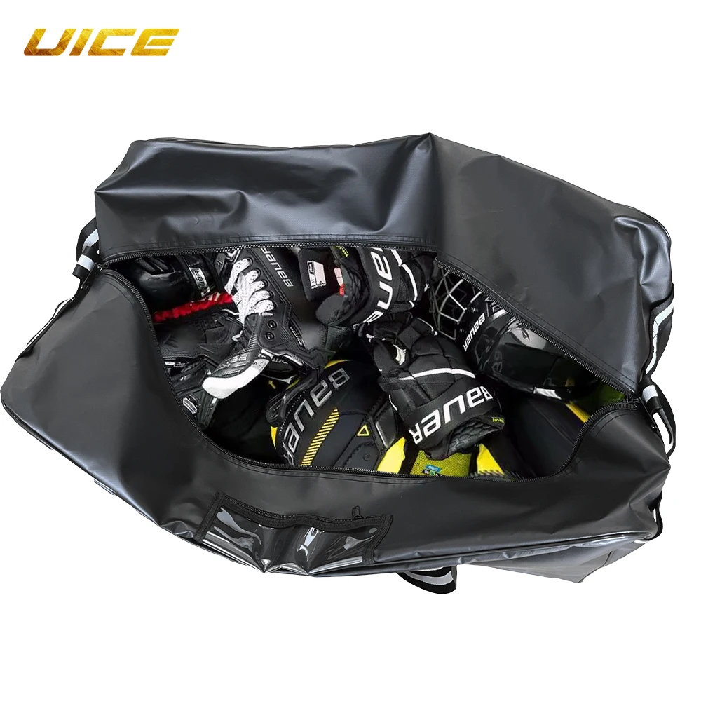 Sac de hockey sur glace portable pour adultes, kit d\'équipement de hockey, sac à dos ventilé, dépistolet ant, équipement de sport, bâtons de hockey,