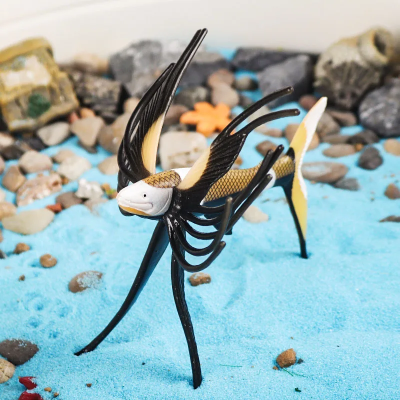 Marine Animals Arachnid Fish Basking Shark Cynops Orientalis Squid Action Figures Simulation Salmon Xiphactinus Figurine Kid Toy