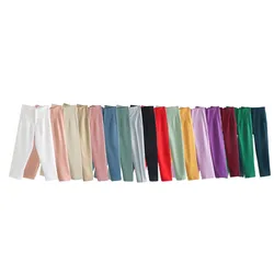 2025 Summer Solid Color High-waisted Casual Trousers Women,Europe and USA Style Commuting Elegant Professional Female Suit Pants