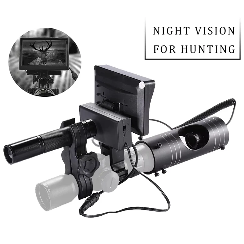 850nm Infrared 4.3 Inch Screen Display Night Vision Day Night Switch 3MP Camera for Optics Monocular Hunting Observation