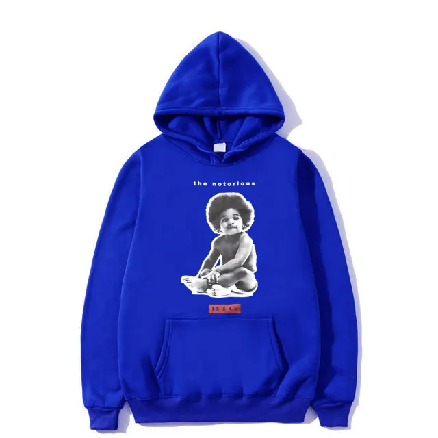 Rapper De Beruchte Grote Poppa Grafische Hoodie Heren Rap Oversized Sweatshirt Biggie Smalls Hoodies Heren Hiphop Sportkleding