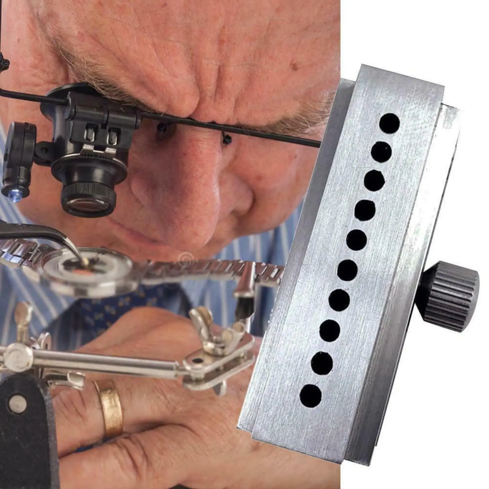 

Профессиональный инструмент для затяжки цанги для часов, инструмент для развертывания цанги для обслуживания магазина часов, инструмент для затяжки ремонта часов