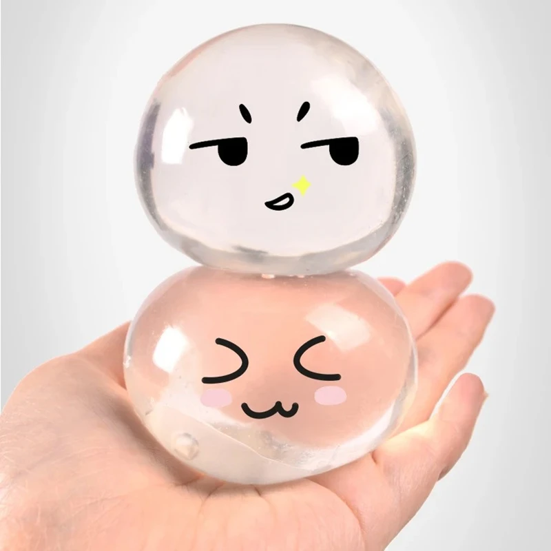 Balle anti-Stress à rebond lent, jouet à presser au sirop de maltose transparent pour adultes et enfants, jouet sensoriel anti-anxiété, cadeau de fête