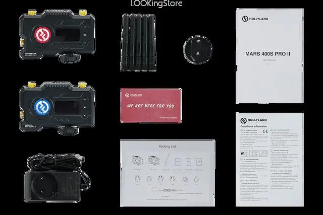 Hollyland Mars 400S Pro II Wireless Video Transmitter and Receiver 400ft Range Video Transmission System for Cameras