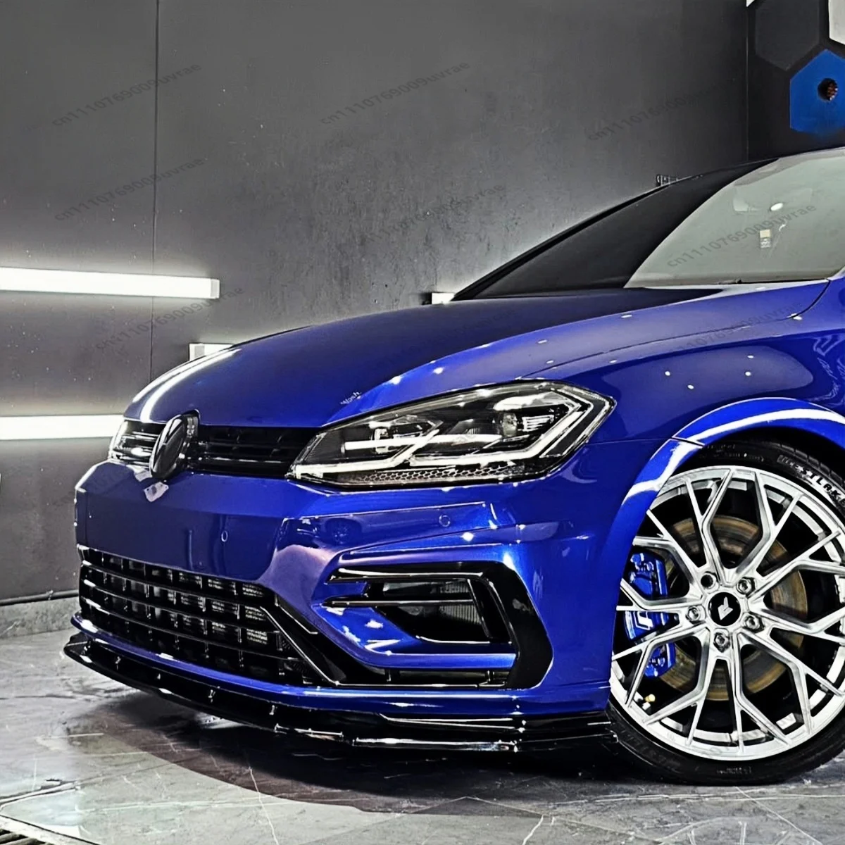 

Front Bumper Lip Splitter Spoiler Guard For VW Golf MK7.5 R R-Line 2013 2014-2020 Gloss Black Exterior Styling Protection Parts