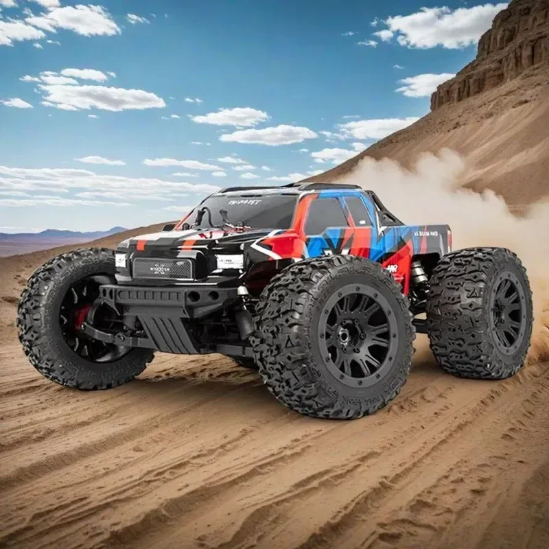 Hnr h9902 1:8th escala rtr monster caminhão modelo elétrico carro rc controle de quatro rodas motrizes sem escova veículo off-road x-mars mt