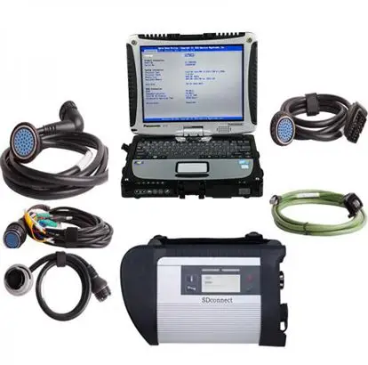 V2023.06 MB SD Connect C4 DOIP Star Diagnosis Tool Plus  CF19 I5 4GB Laptop With Vediamo And DTS