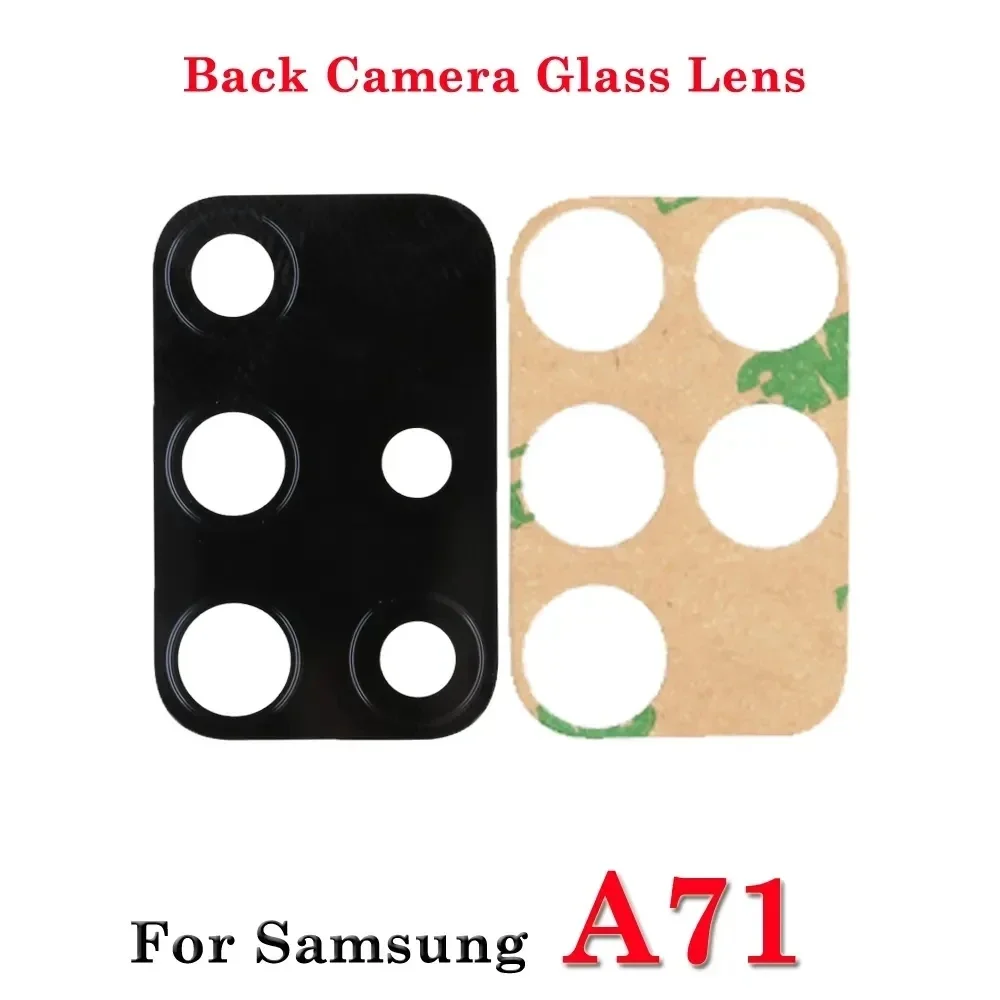 Camera Glass Lens For Samsung A72 A71 A52 A51 A42 A41 A31S A31 A21S A21 A12 A11 Rear Back Camea Lens With Sticker Tool Part