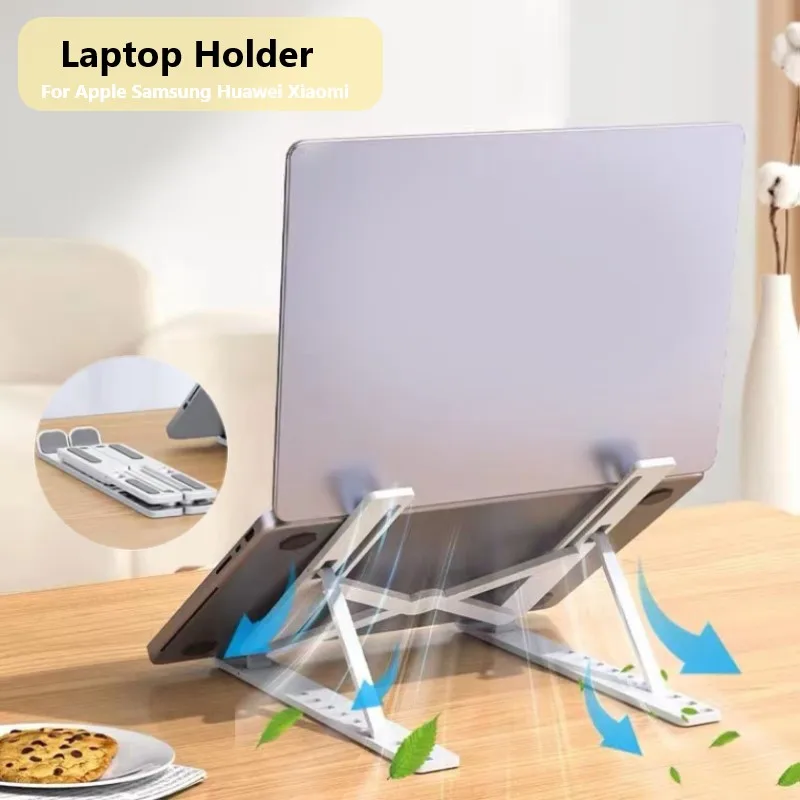 New Portable ipad Laptop Holder Stand Adjustable Foldable Bracket for Macbook Air Pro 9-15 inch Lifting Non-slip Cooling Holder