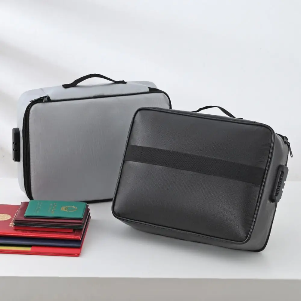 

Водонепроницаемая огнестойкая сумка для документов, многослойная удобная ручка, портативный чехол для паспорта, многофункциональный большой вместительности