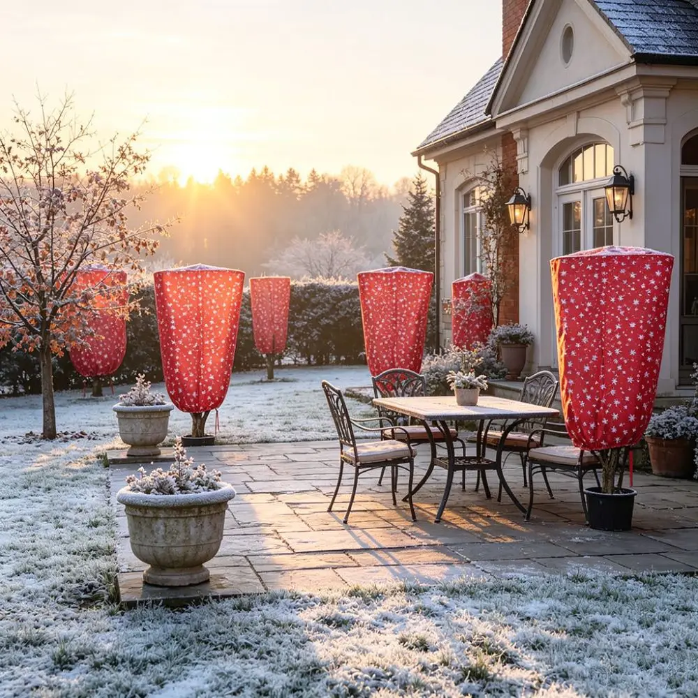Garden Frost Protection Blanket Winter Plant Cover Non Woven Fabric Wrap Outdoor Tree Shrub Insulation Snow Shield