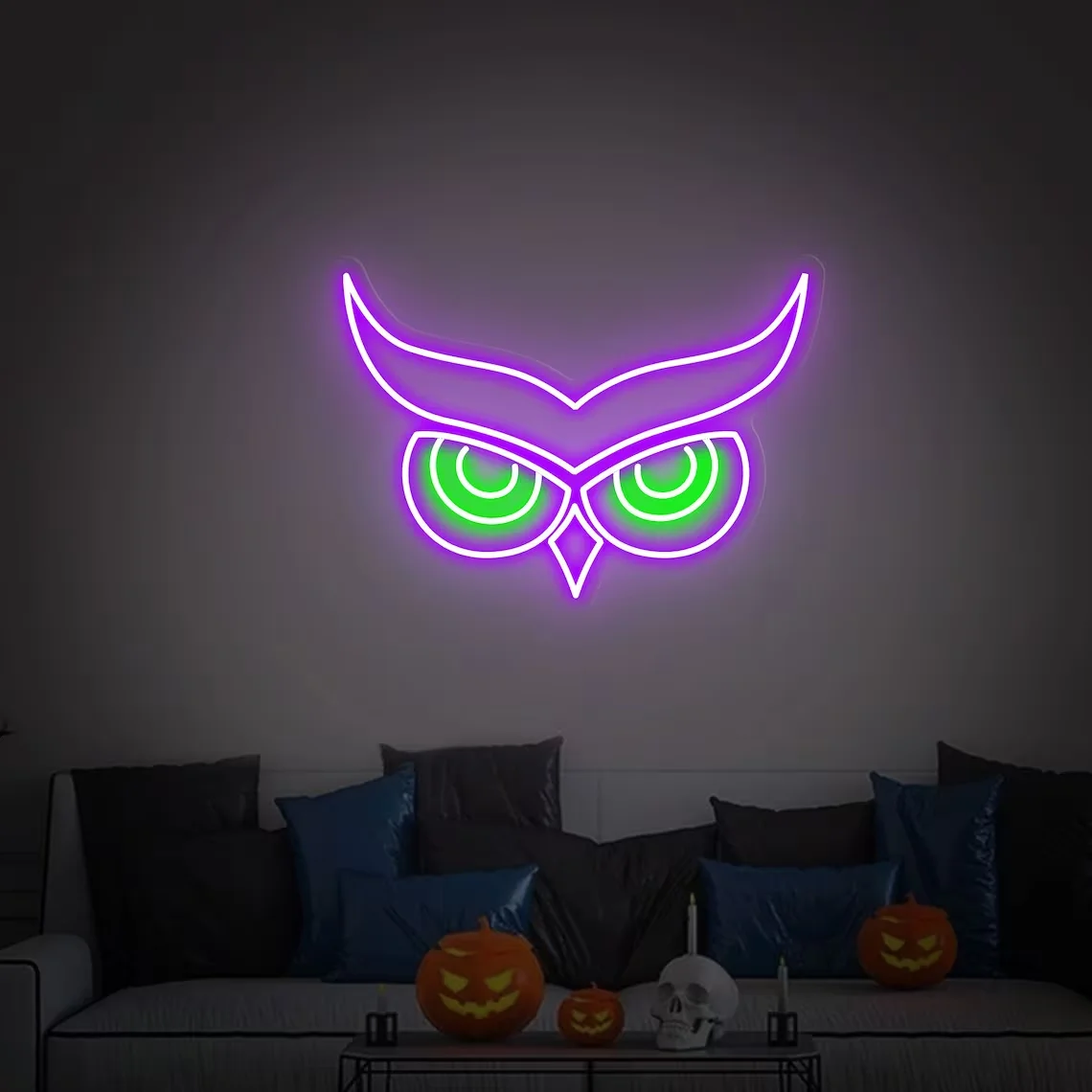 Owl Anime Neon Sign Animal Wall Art Decor Personalized Gifts Cool Light Up Bedroom  Game room Bar Shop Club Decor