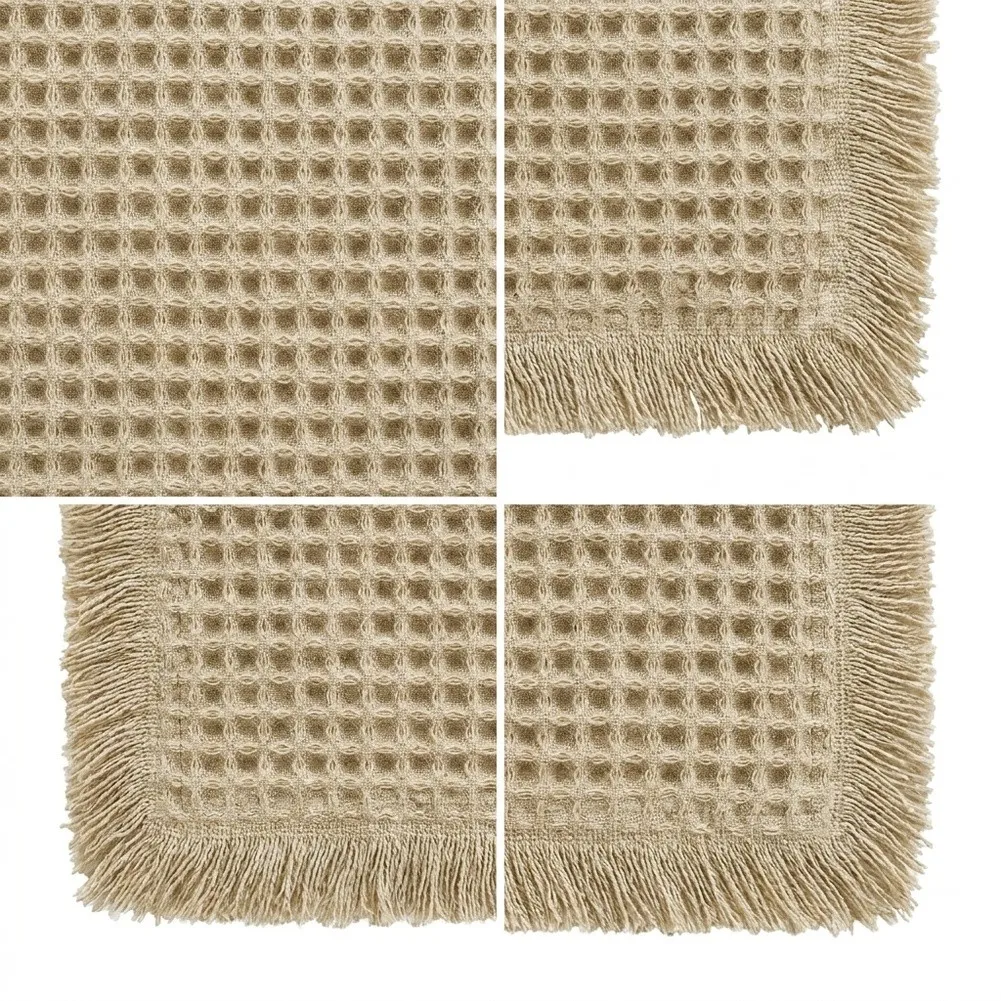 Absorbent For Bathroom Mat 46x77cm Featuring Waffle Design for Air Circulation and TPR Backing for Floor Adhesion