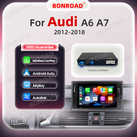 BONROAD Wireless CarPlay Android Auto Interface Adapter Box For Audi A6 A7 2012-2018 Mirror Link Bluetooth GPS Navigation