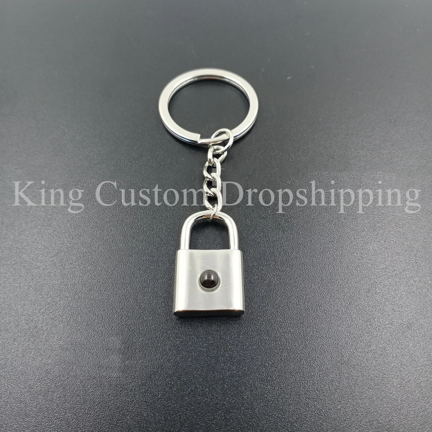 

Customized Projection Necklace Lock Pendant Personalized Photo Father's Day Gift Memory Collection for Friends and Family