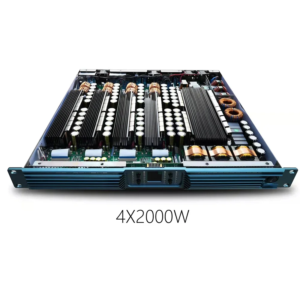 four channel class D digital power amplifier professional sound system professional audio 4*2000W 8OHM