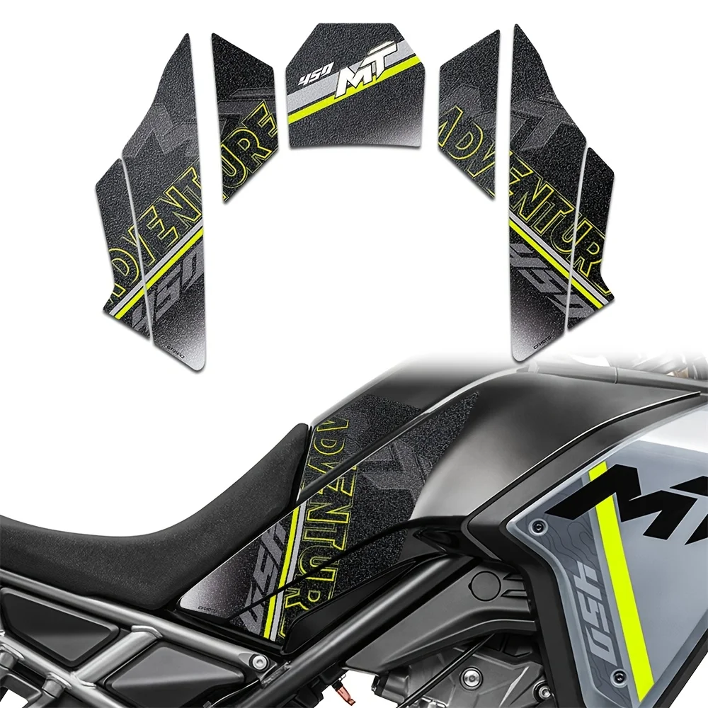 

Мотоциклетная матовая накладка на топливный бак, наклейка на колено, защитные наклейки, набор аксессуаров, водонепроницаемый для CFMOTO 450 MT 450 mt 2024 2025
