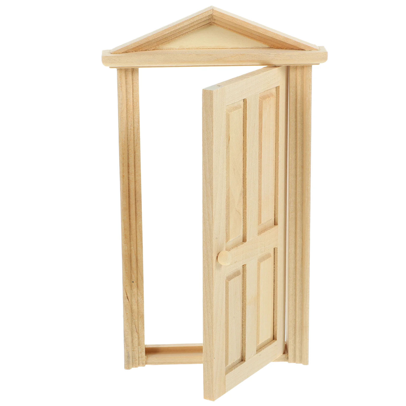 Toy Room Mini Wooden Door Child House Dollhouse Unpainted Miniature Furniture