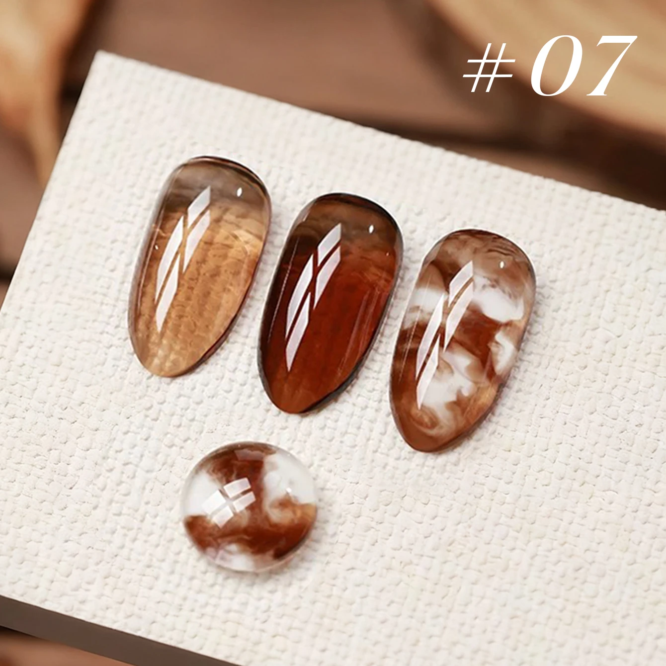 MIANEL 10ML Herbst-Nagel-Tintenfarbe Jelly Gel Nagellack 2026 Neu Maillard Schildpatt-Amber Gel-Lack Schwarze Nägel 1-8 Stück – Detail 28