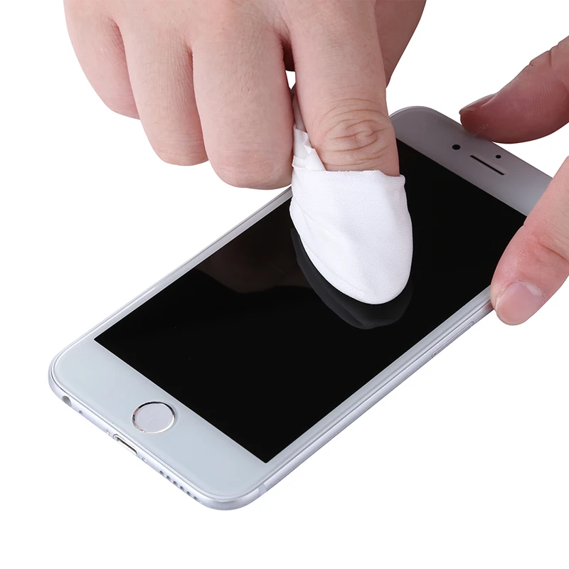 100 cái/lốc Điện Thoại Di Động Màn Hình LCD Làm Sạch Vải Bụi-miễn phí Phim Lau Vải cho iPhone Samsung Điện Thoại Công Cụ Sửa Chữa 10 cm * 10 cm