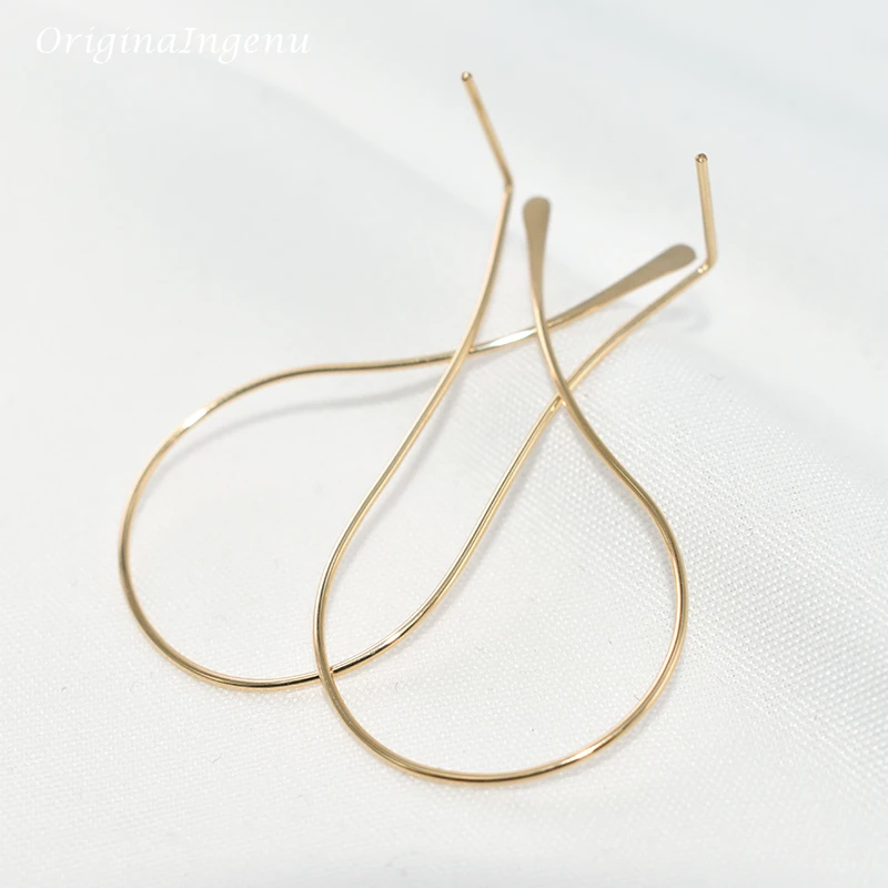 925 Sterling Silver Circle Earrings Handmade Jewelry Gold Wrap Oorbellen Brinco Vintage Jewelry Earrings For Women Pendientes