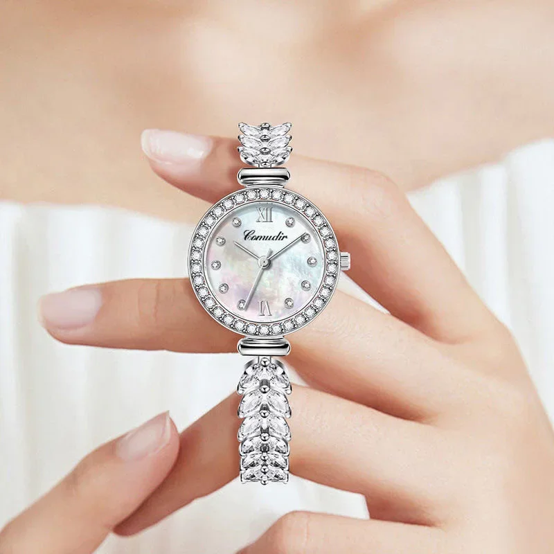 Moda//* Orologio da donna a sirena Orologio da donna al quarzo in edizione coreana con diamanti per donne e ragazze, tendenza studentesca