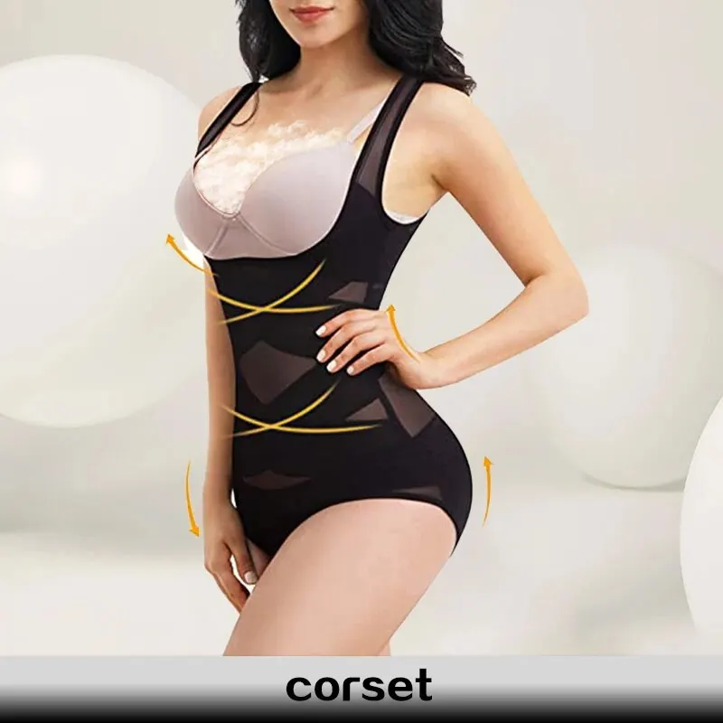 Breathable Shape-Shaping One-Piece Tummy Tum Shaper Hip Lifter Corset Thigh Slimmer Waist Trainer Slimming Underwear