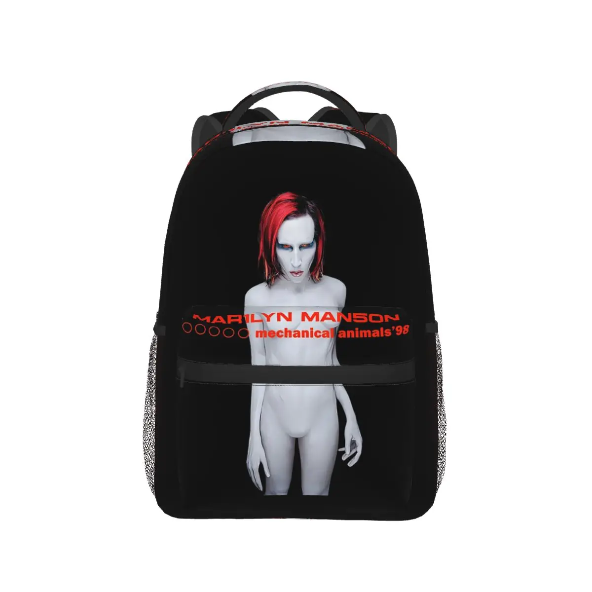 

Marilyn Manson Glitch Fan Подарочный музыкальный рюкзак Лидер продаж Рюкзак большой емкости Детская сумка для книг Школьная сумка Сумка на плечо для мужчин и женщин