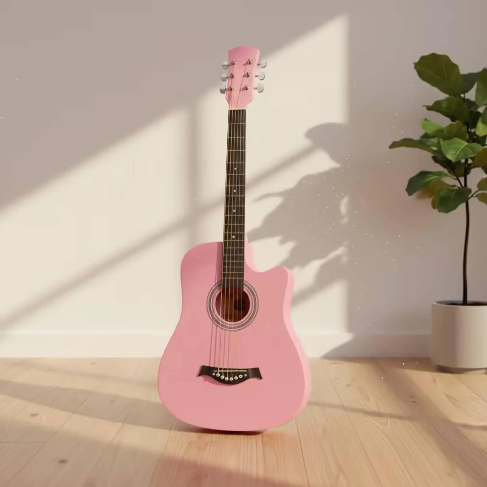acoustic-stringed-device-six-string-38-inch-folk-guitar-bundle-with-carry-bag-strap-picks-capo-spare-string-for-practice