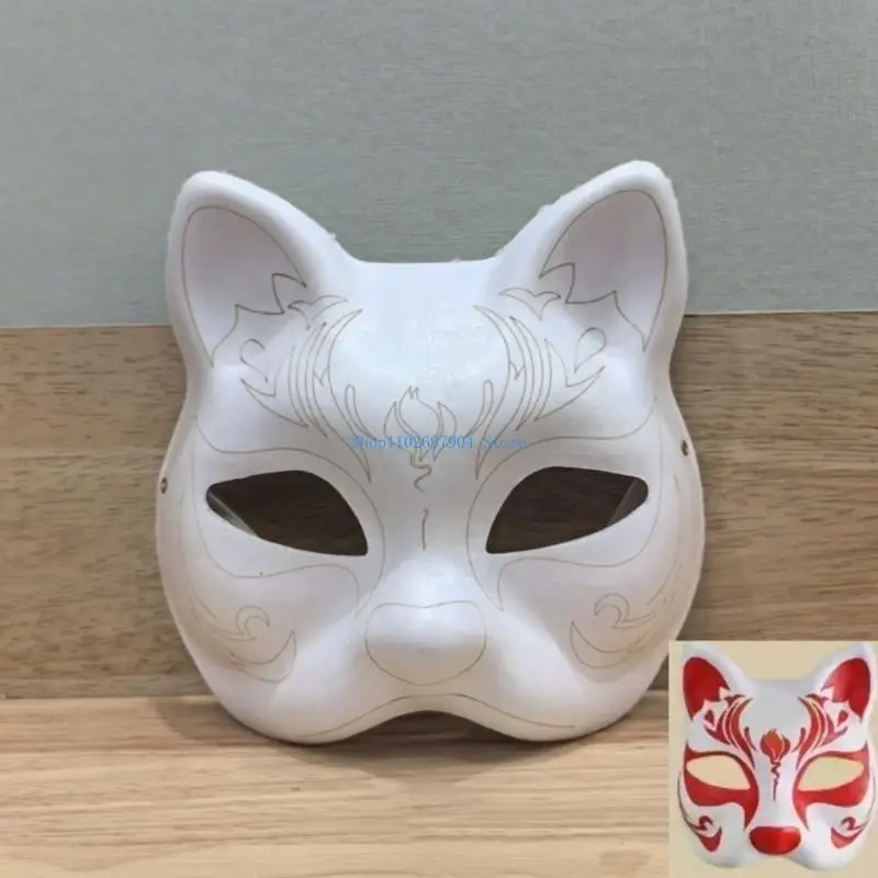 Maschera per mascherate non verniciate N7YF Maschera fai da te per il cosplay per bambini Halloween per bambini
