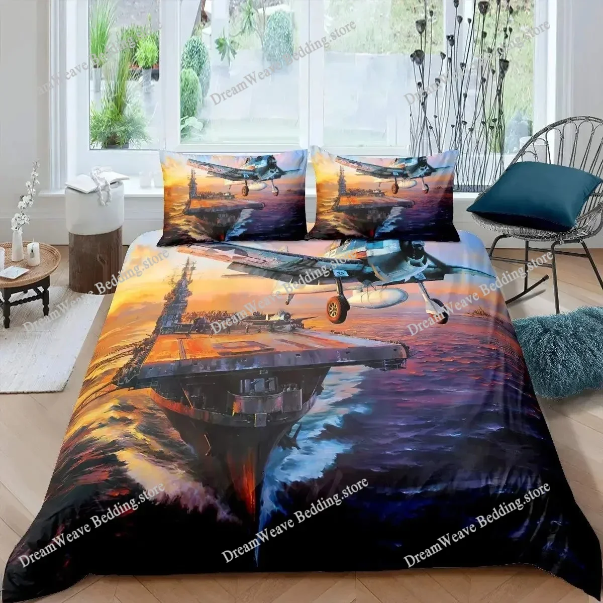 

Pirate Sailboat Duvet Cover Nautical Ocean Theme Boys Teen Bedding Cool Style Adult Bedding Set Wave Pattern Printed Room Decor7